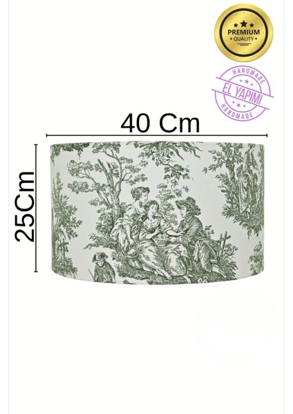 Vintage Yeşil Tole De Jouy Bej Metal Ayak Lambader modelleri