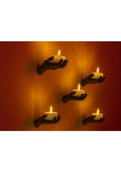 5li El Figür Duvar Mumluk 12 x 9 cm