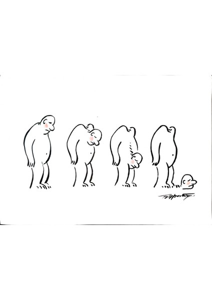 Boris Erenburg 43X30CM Orijinal Karikatür Tablo modelleri