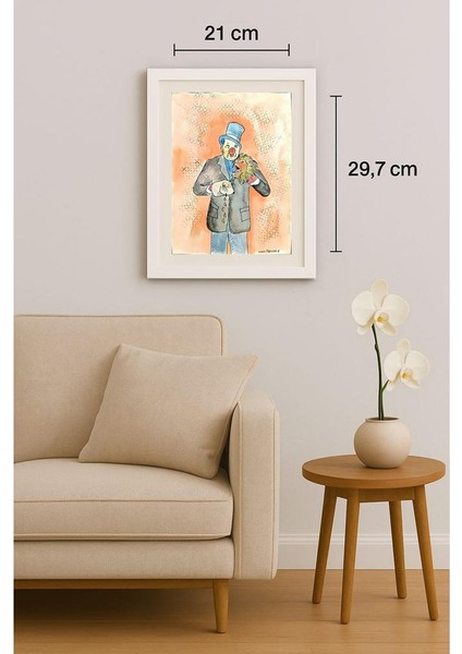 Zlatko Krtevski 29X21CM Orijinal Karikatür Tablo indirimleri