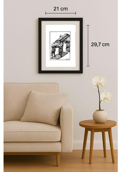 Mohammed Fiezabadi 29X21CM Orijinal Karikatür Tablo fiyatları