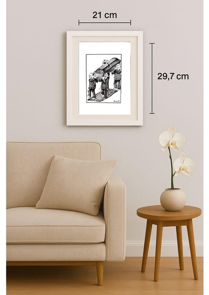 Mohammed Fiezabadi 29X21CM Orijinal Karikatür Tablo indirimleri
