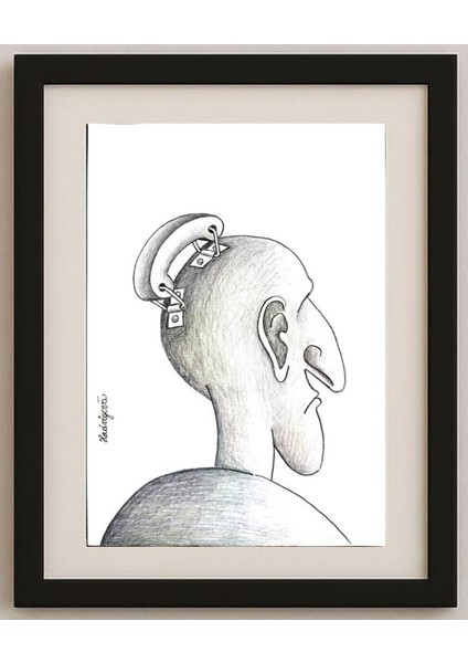 Zuzana Hadvigova 29X21CM Orijinal Karikatür Tablo