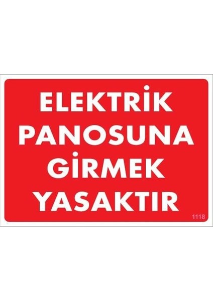 Elektrik Panosu Levhası 25X35 KOD:1118
