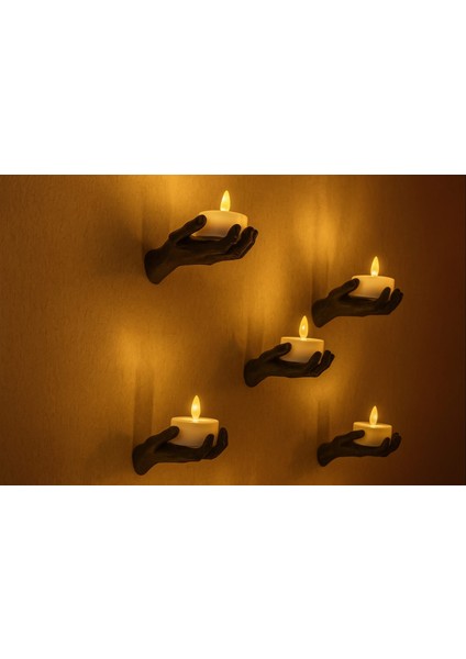 5li El Figür Duvar Mumluk 12 x 9 cm modelleri