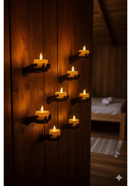 5li El Figür Duvar Mumluk 12 x 9 cm fırsatları