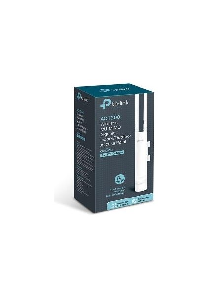Tp-Lınk Omada EAP225-OUTDOOR AC1200 1xgbıt RJ45 300MBPS/2.4GGZ/867MBPS/5GHZ Access Poınt (Adaptörlü)