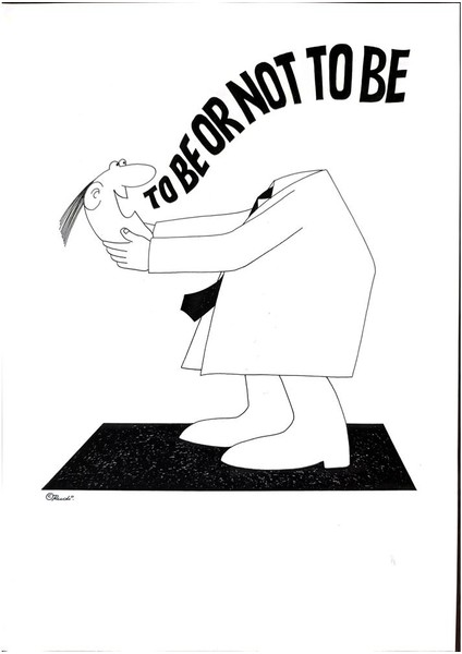 Rueti Schmückle 29X21CM Orijinal Karikatür Tablo modelleri