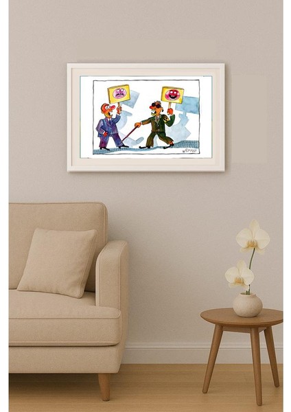 Mohammed Effat 35X25CM Orijinal Karikatür Tablo indirimleri