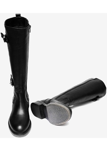 Kadın Siyah Hakiki Deri Çizme 3K2UC32811