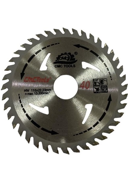 Cmc 4180 Elmas Daire Testere 115X22,2 mm 40 Diş