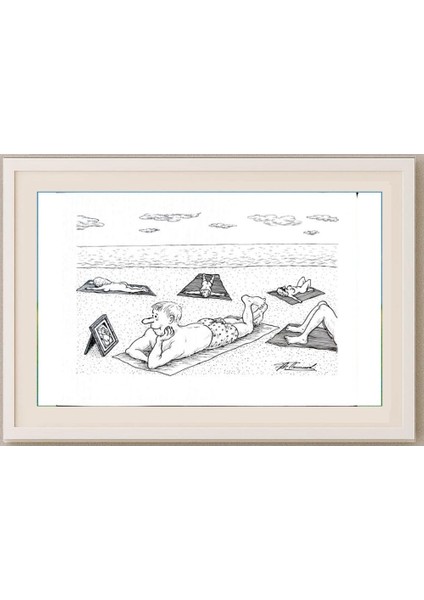 Alexandr Pashkov 29X21CM Orijinal Karikatür Tablo fırsatları