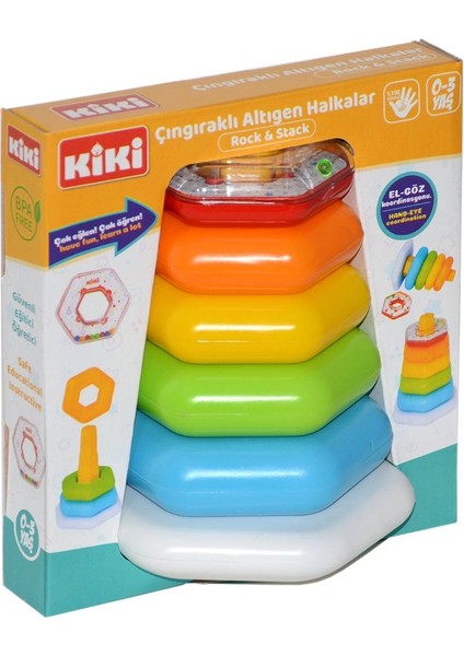 AE-1510 Kiki, Çıngıraklı Altıgen Halhalar / 0-3 Yaş fiyatları