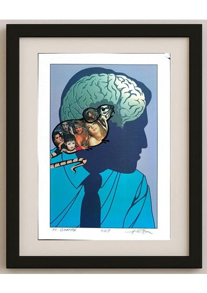 Horia Crisan 29X21CM Orijinal Karikatür Tablo