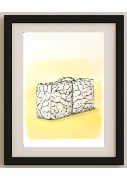 Ivan Kovacik 29X21CM Orijinal Karikatür Tablo