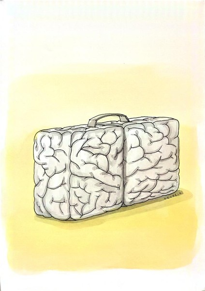 Ivan Kovacik 29X21CM Orijinal Karikatür Tablo modelleri