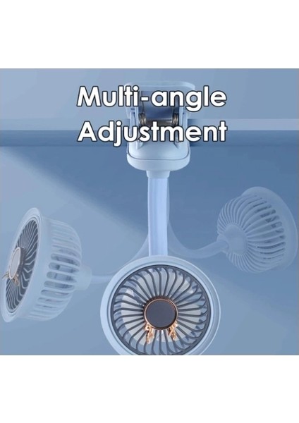 Taşınabilir Mini Klips Bebek Arabası Fanı, Fan Elektrikli Soğutma Hava Sirkülatöründe 360 Derece Dönebilen Klips fırsatları