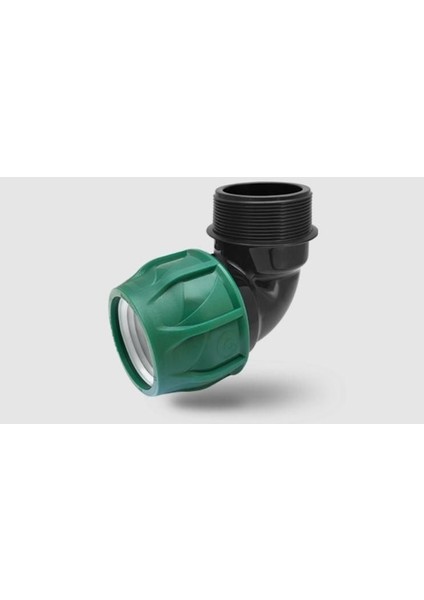 Poelsan Siyah 20X1/2 Erkek Dirsek