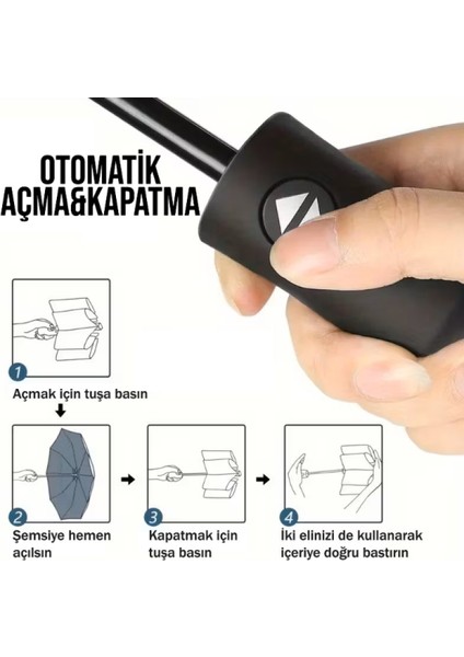 Siyah Kompakt Şemsiye modelleri