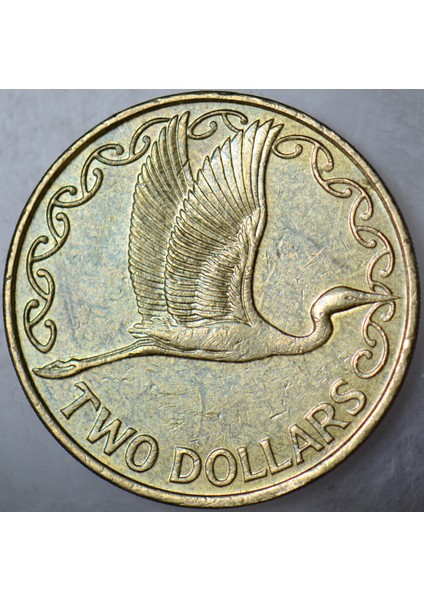 Yeni Zelanda 2 Dolar 2014 Büyük Akbalıkçıl Temalı. Kraliçe Iı. Elizabeth. fiyatları