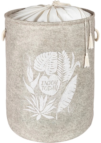 Torbalı ve Kulplu Püskül Detaylı Düzenleyici Çok Amaçlı Organizer Keçe Sepet -03631 fiyatları