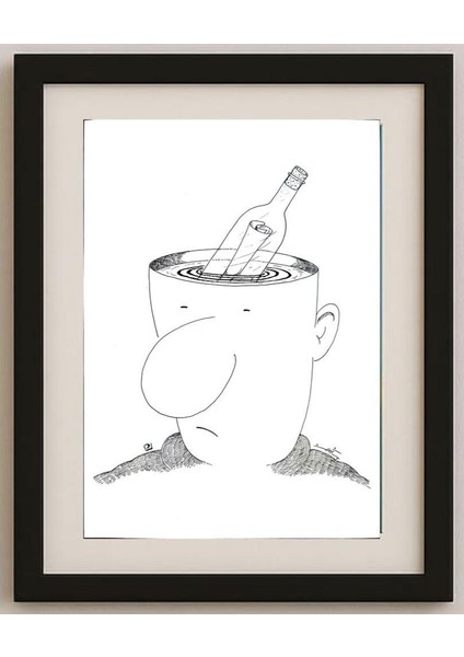 Pezhman Alipoor 29X21CM Orijinal Karikatür Tablo