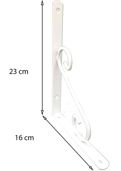 Ferforje Raf Altı No:3 Beyaz