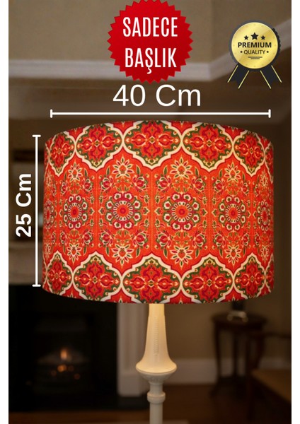 Otantik ve Canlı Desenli Lambader Başlığı