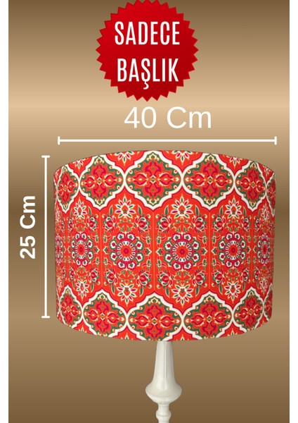 Otantik ve Canlı Desenli Lambader Başlığı fiyatları