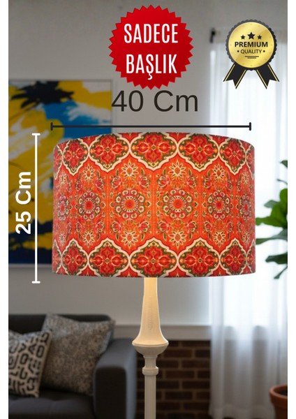 Otantik ve Canlı Desenli Lambader Başlığı modelleri