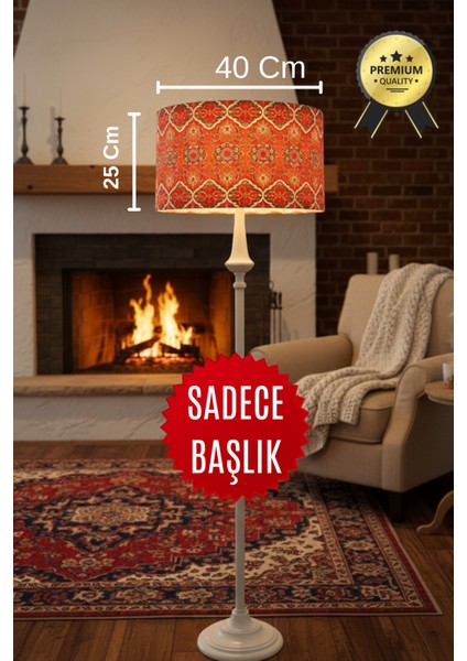 Otantik ve Canlı Desenli Lambader Başlığı fırsatları