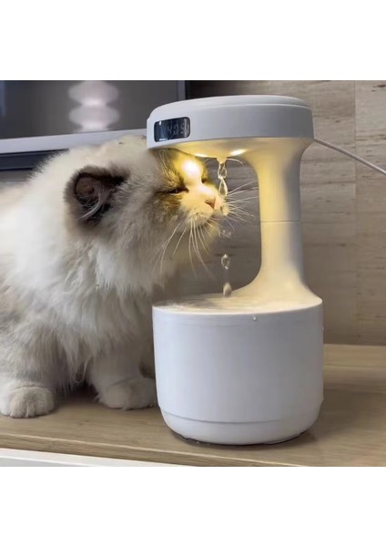 Anti Yer Çekimi Su Damlası Hava Nemlendirici ve Aroma Terapi Cihazı,gece Lambası