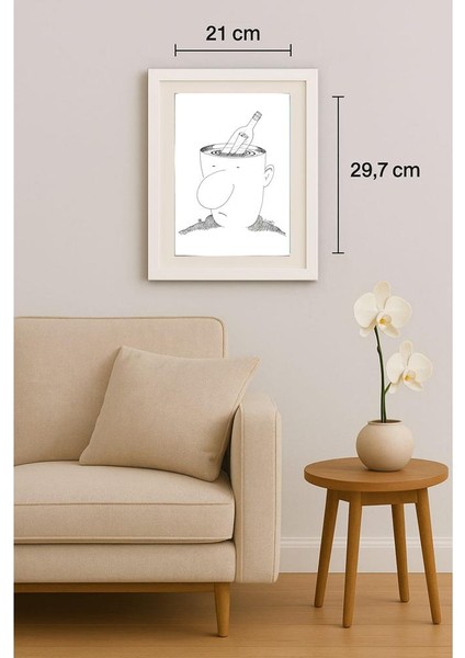 Pezhman Alipoor 29X21CM Orijinal Karikatür Tablo indirimleri