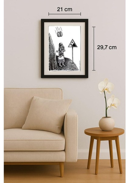 Mihaita Porumbita 29X21CM Orijinal Karikatür Tablo fiyatları