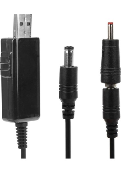 5V 9V - 12V USB To Dc Çevirici Kablo 5.5x2.1mm Jak Fişli Dijital Ekranlı modelleri
