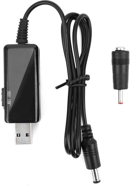 5V 9V - 12V USB To Dc Çevirici Kablo 5.5x2.1mm Jak Fişli Dijital Ekranlı fırsatları