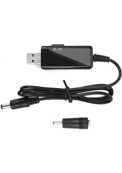 5V 9V - 12V USB To Dc Çevirici Kablo 5.5x2.1mm Jak Fişli Dijital Ekranlı indirimleri