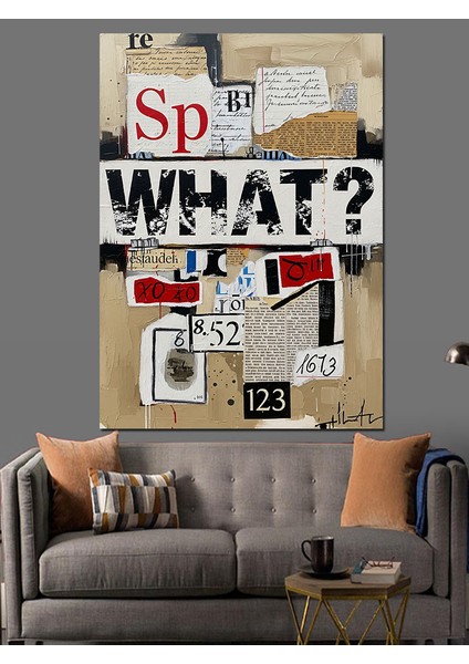 What Yazılı Soyut Sanat Dekoratif Kanvas - Mdf Ahşap Tablo fiyatları