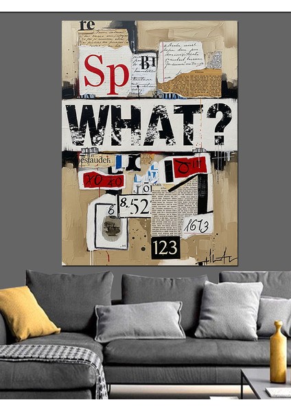 What Yazılı Soyut Sanat Dekoratif Kanvas - Mdf Ahşap Tablo modelleri