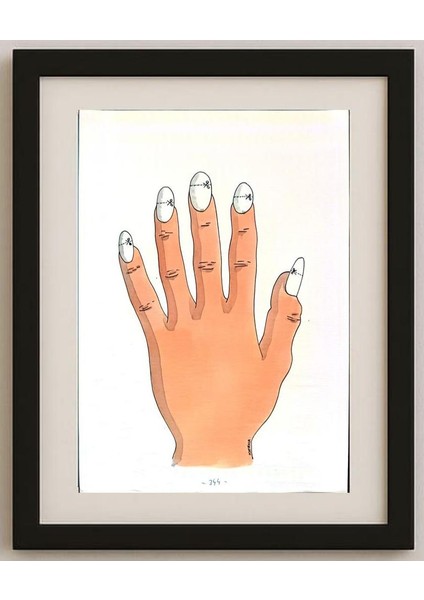 Lubomir Kotrha 29X21CM Orijinal Karikatür Tablo