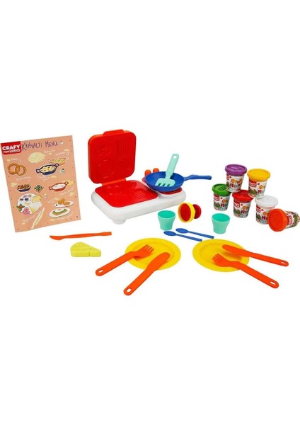 Crafy Pazar Kahvaltısı Oyun Hamuru Seti 300 G 23 Parça modelleri