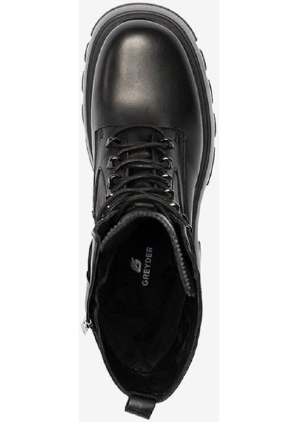 Kadın Siyah Hakiki Deri Topuklu Bot 3K2DB32860