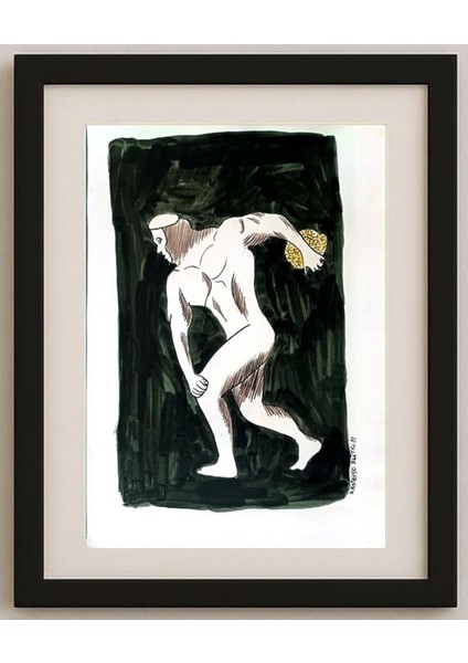 Zlatko Krtevski 30X23CM Orijinal Karikatür Tablo