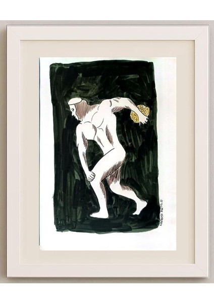 Zlatko Krtevski 30X23CM Orijinal Karikatür Tablo fırsatları