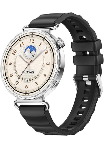 Huawei Watch Gt4 41MM/GT5 41MM/GT5 Pro 42MM Uyumlu Dalga Desenli Silikon Kordon Universal 18MM Kayış fiyatları