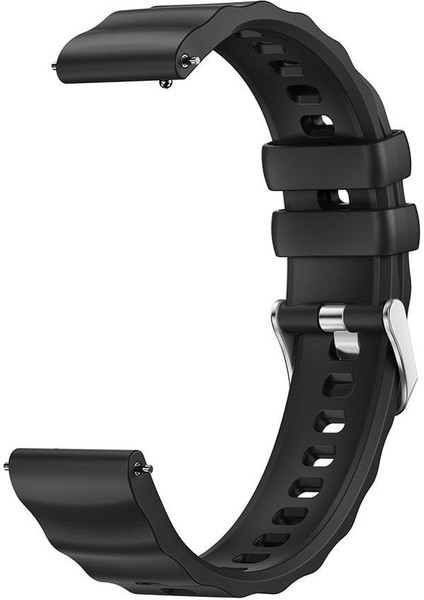 Huawei Watch Gt4 41MM/GT5 41MM/GT5 Pro 42MM Uyumlu Dalga Desenli Silikon Kordon Universal 18MM Kayış fırsatları