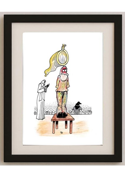 Tomislav Dusanic 29X21CM Orijinal Karikatür Tablo