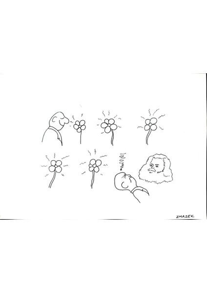 Stanko Zmazek 29X21CM Orijinal Karikatür Tablo modelleri