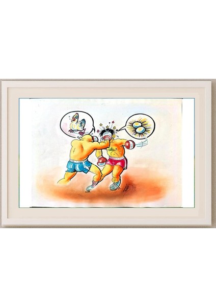 Bilic Hrvoje 43X30CM Orijinal Karikatür Tablo fırsatları