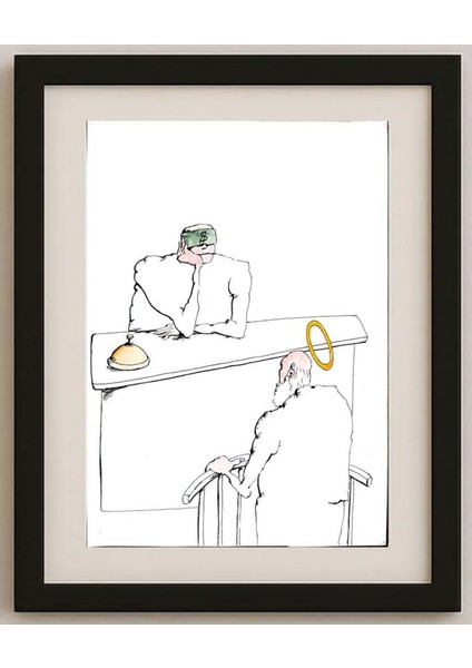 Tsocho Peev 29X21CM Orijinal Karikatür Tablo